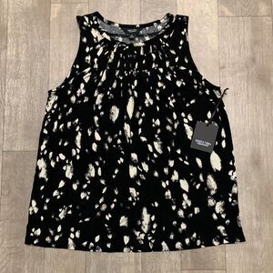 NWT Simply Vera Vera‎ Wang Pleated Tanktop Shirt